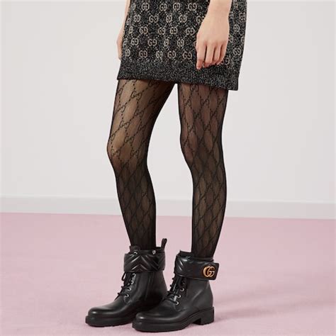 Womens Gucci black Interlocking GG Tights 